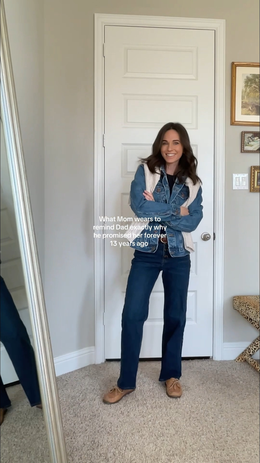 He says I look good in sweats with no makeup on, but I also know that getting dressed and putting effort into how I look keeps the spark alive.

Comment SHOP to get a DM with my favorite denim, sweaters, and loafers for an effortless winter-to-spring transition.

#nancymeyers #NancyMeyersAesthetic #ralphlauren #ralphlaurenaesthetic #ClassicStyle    

#LTKgrwm #LTKdayinmylife #LTKmomlife