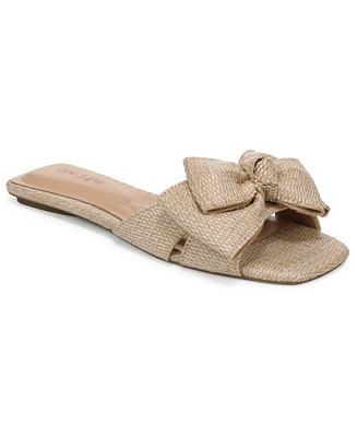 Women's Jazminn Bow Slip-On Slide Flat Sandals | Macy's