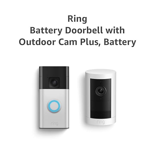 Ring Battery Doorbell, Satin Nickel with All-new Ring Outdoor Cam Plus Battery, White | Amazon (US)