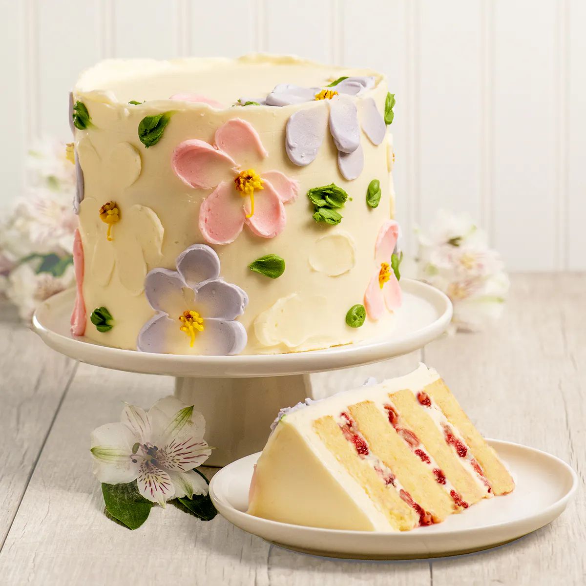 Mother's Day Vanilla Layer Cake | Goldbelly