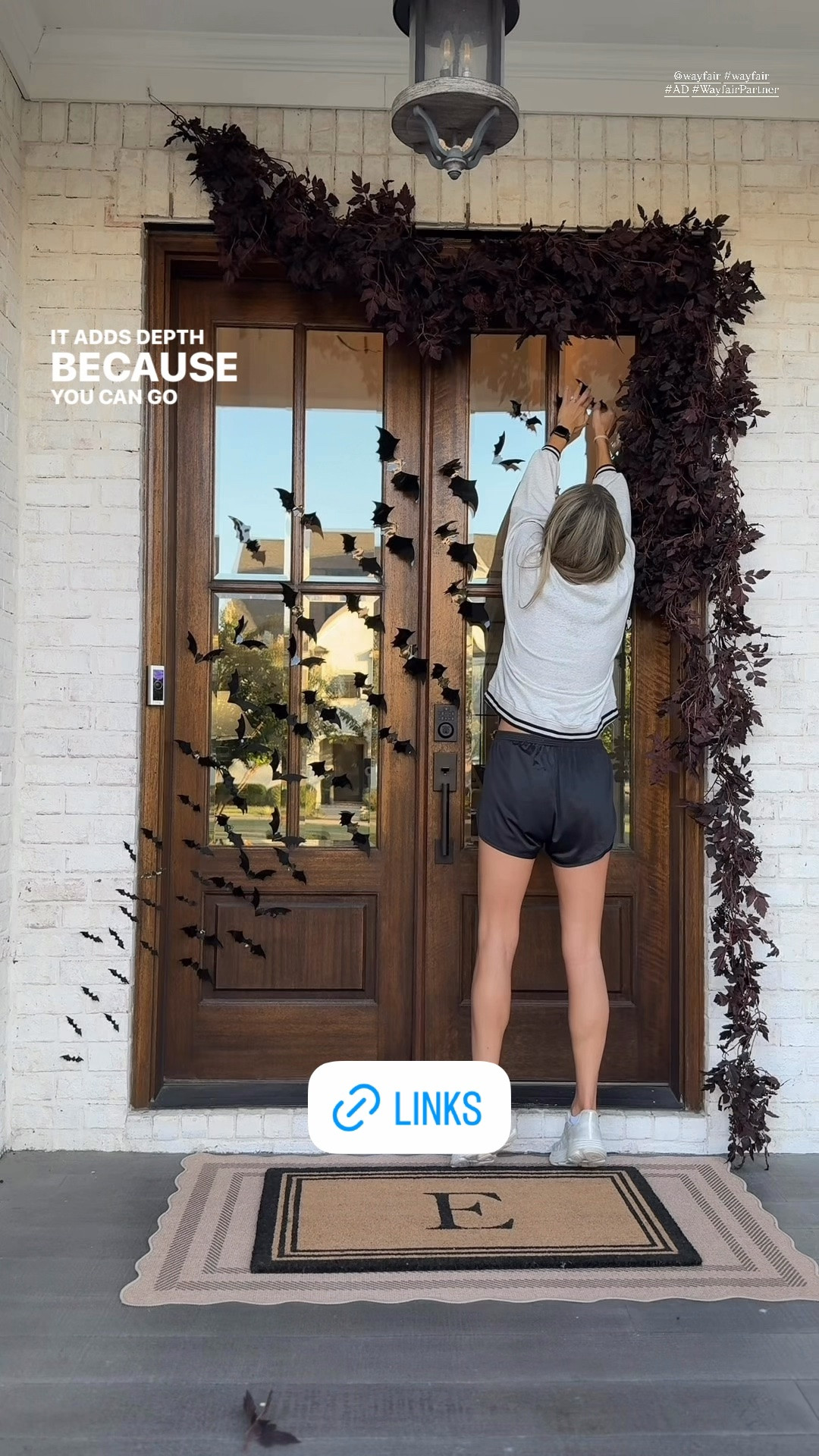 #ad Halloween but make it chic.
1. Not gonna lie I’ve never received more compliments in one day in my life. Every person that walked by said something about my Halloweeny porch
2. Don’t just hang your garland straight across, swoop it to create a more dramatic look.
3. Light it up, honey all of these candles create such a fabulous ambiance for your front porch and those terracotta pumpkins are to die for
•
•
•
@Wayfair    #Wayfair #Wayfairpartner #halloweendecor #falldecorations
#liketkit


Outdoor decor, fall decor, Halloween porch, Halloween outdoor, Wayfair finds, Halloween decor, chic finds, porch decor, holiday decor, holiday porch, planters, faux plants, faux florals, outdoor lighting

#LTKHome #LTKSeasonal #LTKOver40