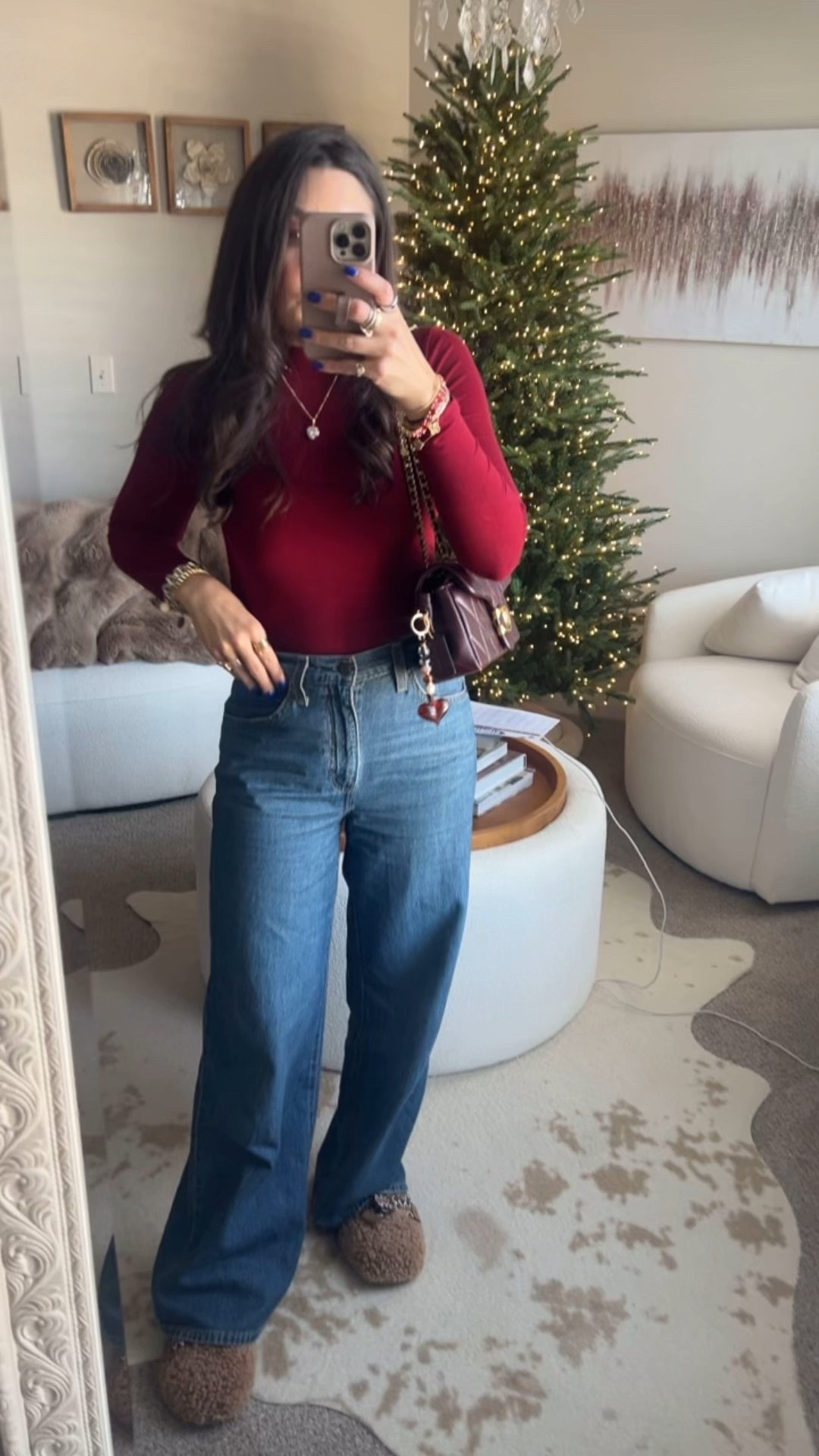 Coach Tabby 26 in Black Currant. Styled on me at 5'4