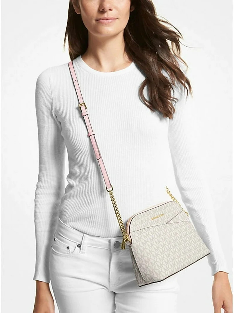 Michael Kors Women Crossbody Bag Purse Messenger Handbag Tote Shoulder Vanilla | Walmart (US)