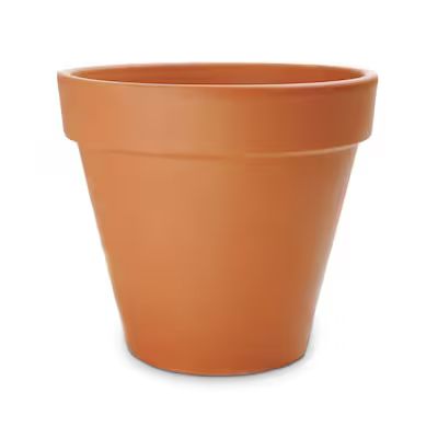 Pennington 16.5-in x 14-in Terracotta Clay Planter with Drainage Holes | Lowe's