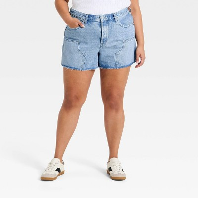 Women's 90's Baggy Painter Jeans Shorts - Universal Thread™ Medium Wash 2 | Target