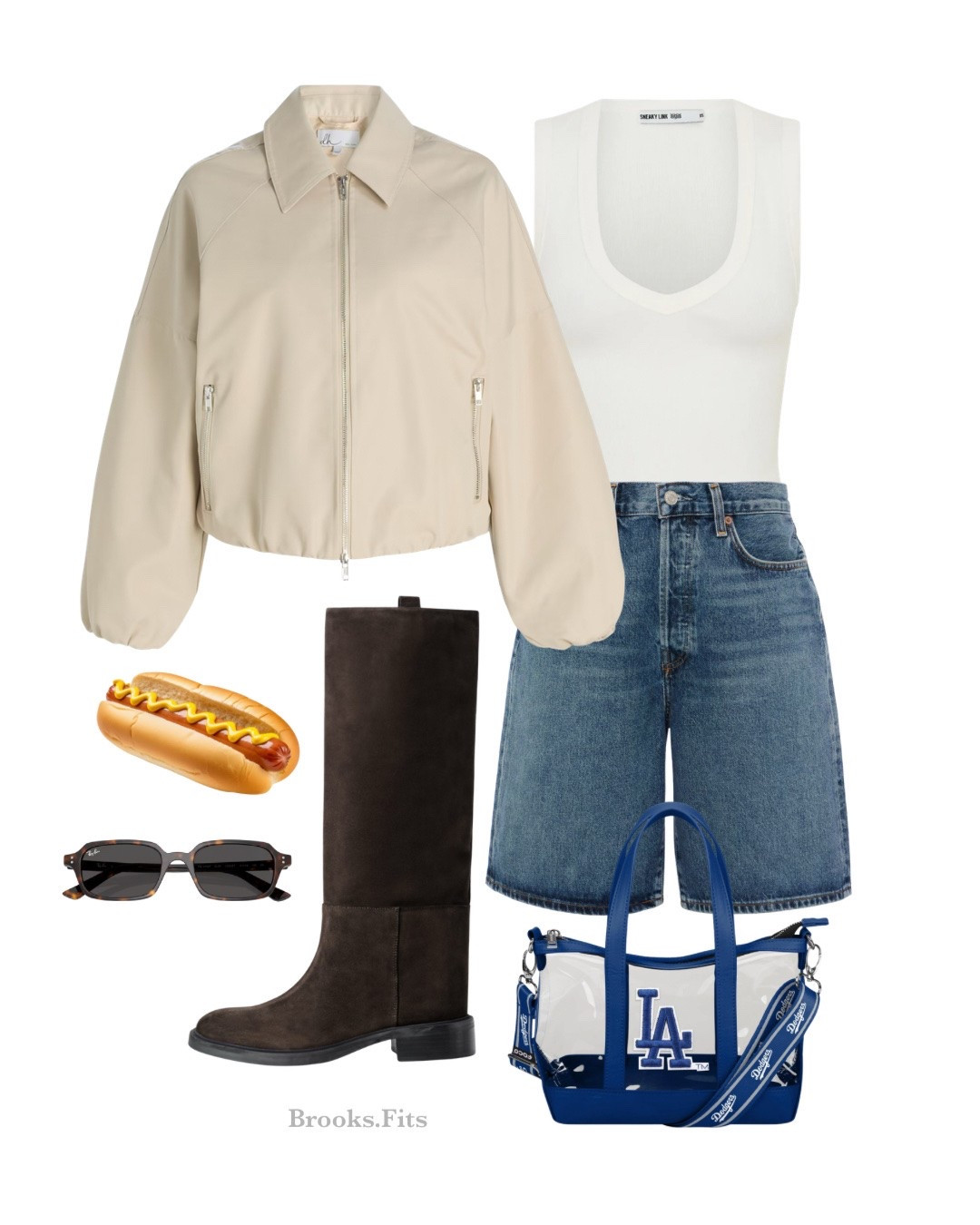 Dodgers baseball game outfit