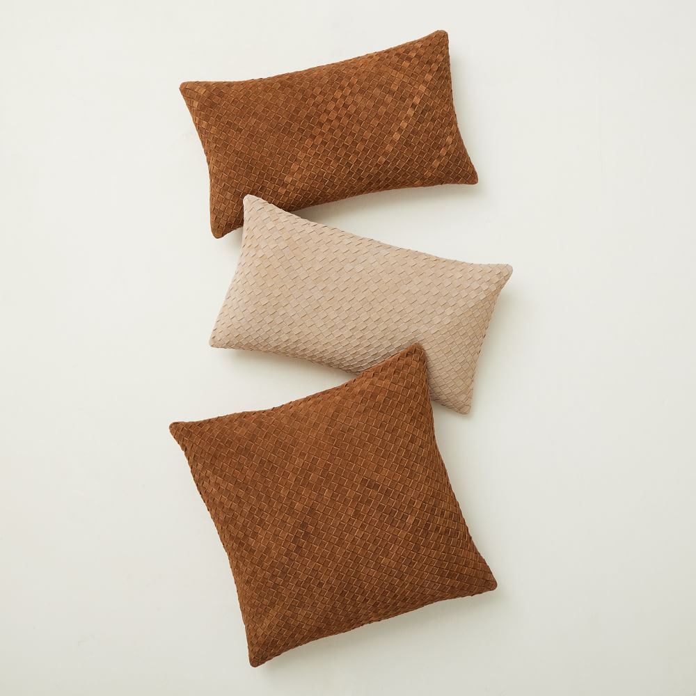 Woven Suede Pillow Cover | West Elm (US)