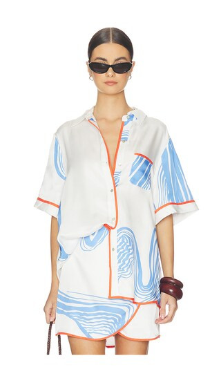 The Peita Shirt in Sorrento Print | Revolve Clothing (Global)