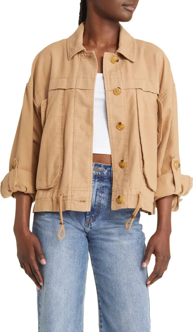 Cotton & Linen Utility Jacket | Nordstrom