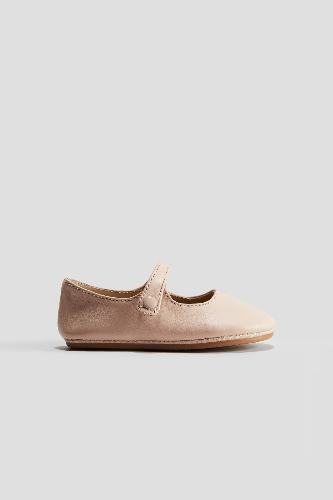 Leather Soft-Sole Ballet Flats | H&M (US + CA)