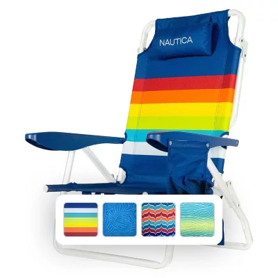 Nautica Beach Chair with Cooler, 2 Pack, Assorted Colors | Sam's Club