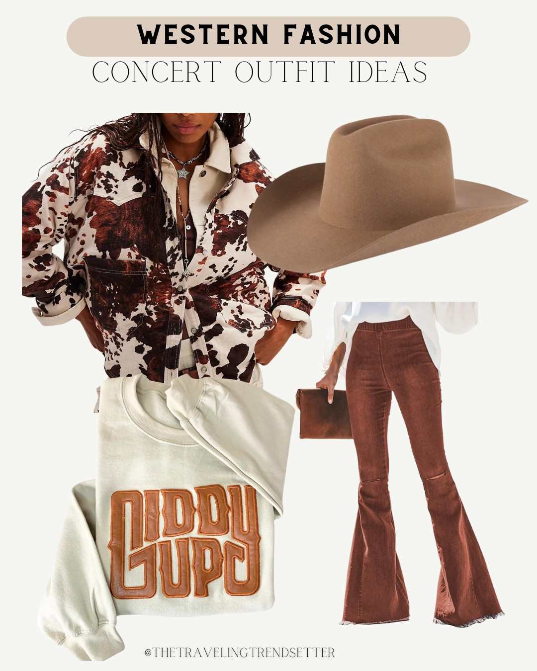 Winter western concert outfit ideas cowhide cowprint jacket - concert outfit ideas 

#LTKStyleTip #LTKFindsUnder100 #LTKFindsUnder50