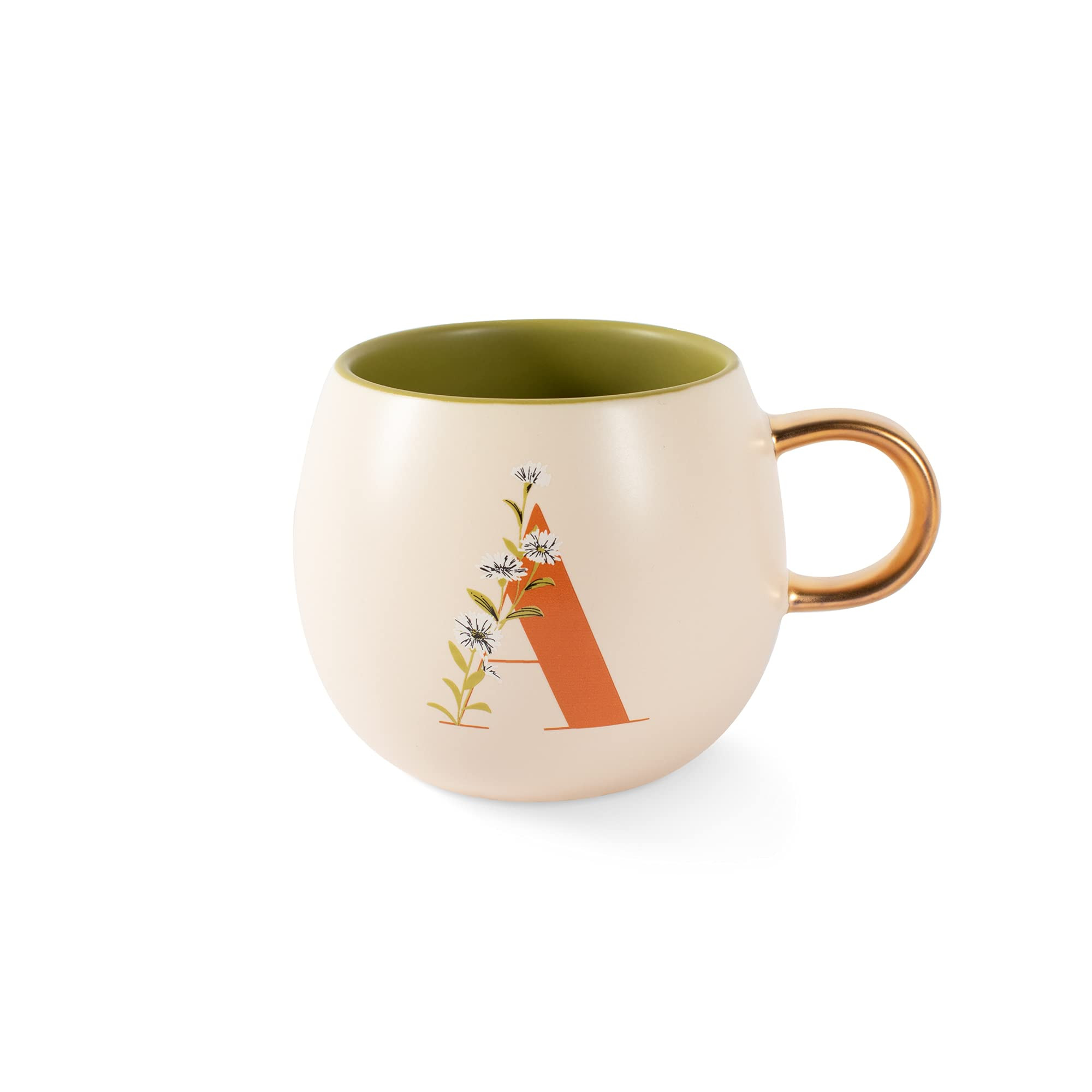 Fringe STUDIO Floral A Stoneware Mug, 1 Count (Pack of 1), Cream | Amazon (US)