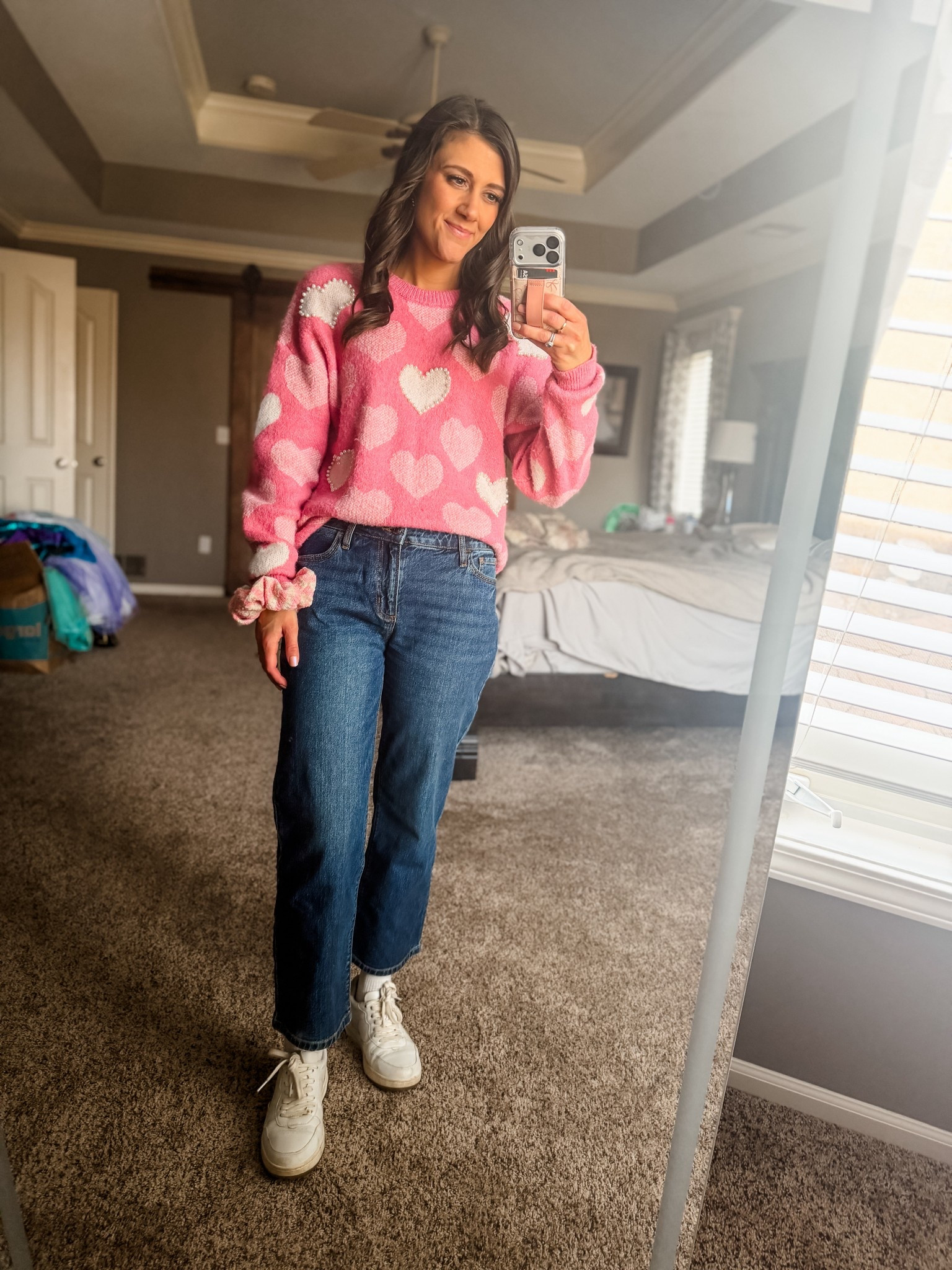 Room room reporting for duty!!! I always get so many compliments every time I wear this sweater!!! And these jeans from Sam’s Club for $23 are amazing!!!! 

#LTKValentine #LTKSeasonal #LTKmomlife