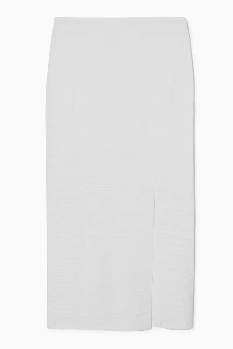 TEXTURED PENCIL SKIRT - WHITE - COS | COS UK