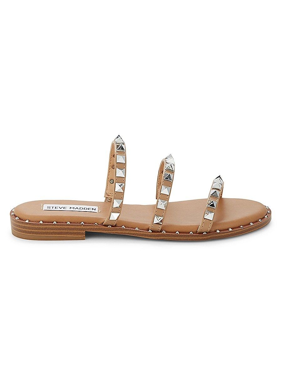 Steve Madden Palit Studded Slide Sandals - Tan - Size 8.5 | Saks Fifth Avenue OFF 5TH