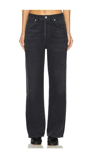 Citizens of Humanity Annina Petite Wide Leg in Black. - size 24P | Revolve Clothing (Global)