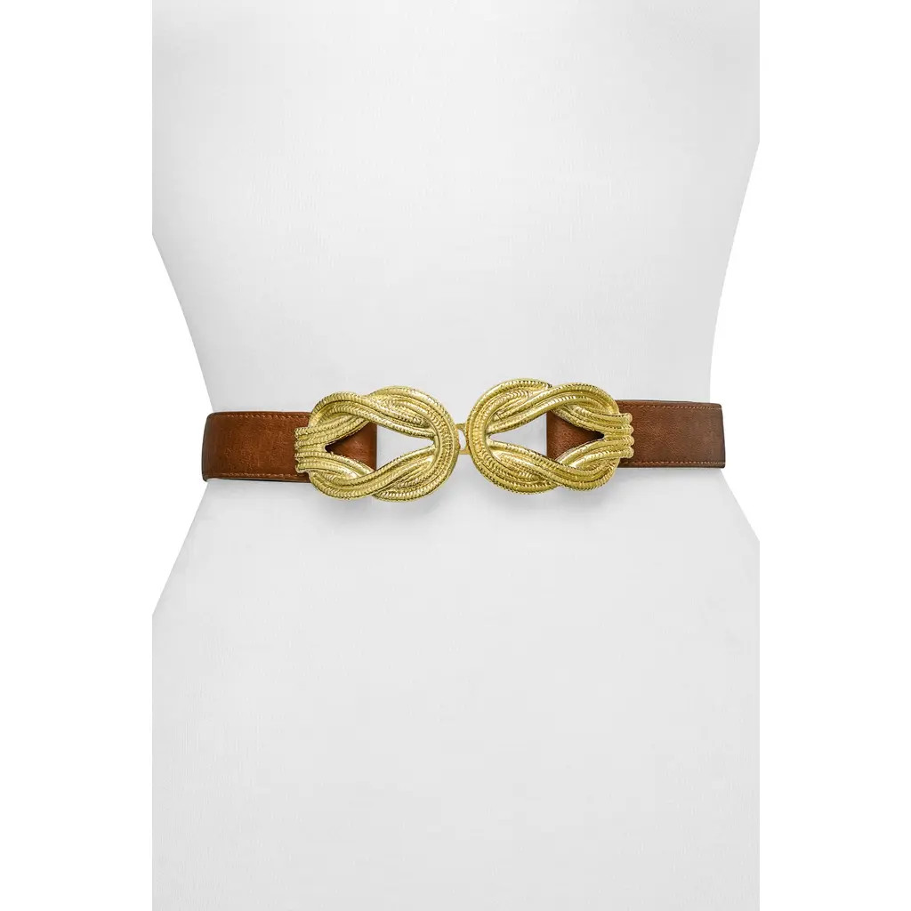 Raina Big Lillian Eternity Knot Belt in Brown at Nordstrom Rack | Nordstrom Rack