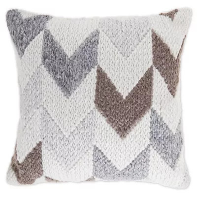 Bee & Willow™ Home Sharon Square Throw Pillow in Grey/Ivory | Bed Bath & Beyond