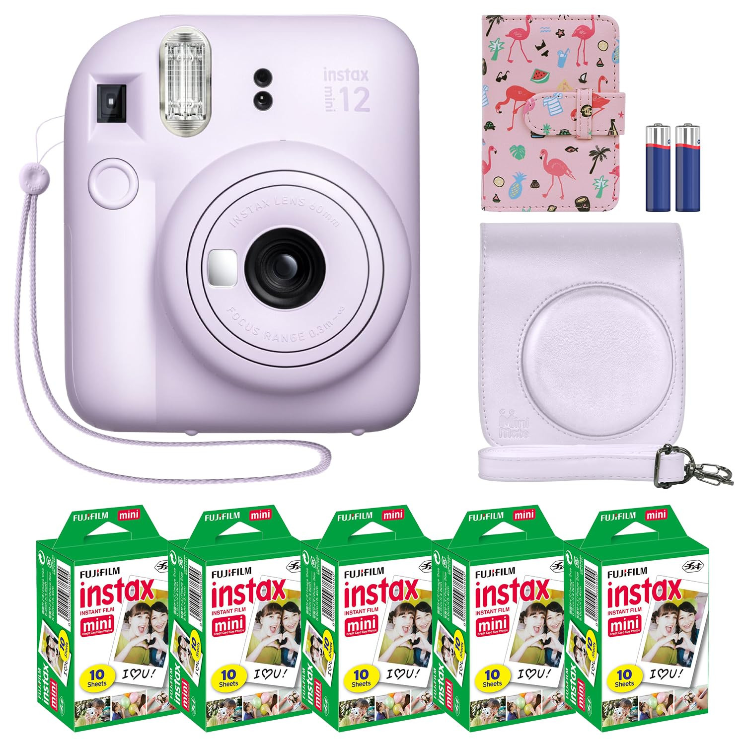 Fujifilm Instax Mini 12 Instant Camera + MiniMate Accessory Bundle & Compatible Custom Case + Fuj... | Amazon (US)