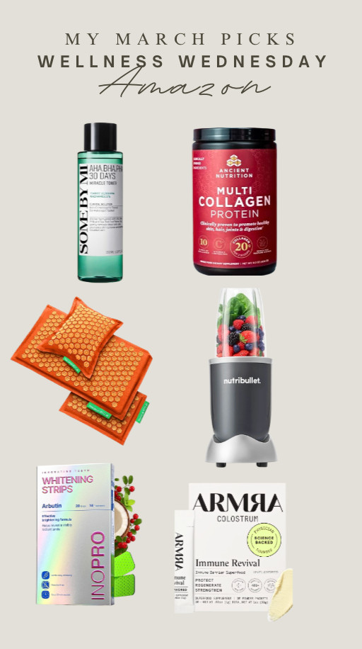 A few wellness staples I’ve been reaching for lately — skincare, recovery, and easy everyday health upgrades.

These are the little things that make my routine feel more balanced: collagen for mornings, a quick smoothie blender, recovery mats, and a few skincare favorites I’ve been testing this month.

Sharing all my current Amazon wellness finds here if you want to browse what I’ve been loving lately.

#amazonfinds #amazonfavorites #ltkit #ltkwellness #wellnessroutine #healthylifestyle #selfcareessentials #wellnessproducts #amazonmusthaves #dailywellness 

 