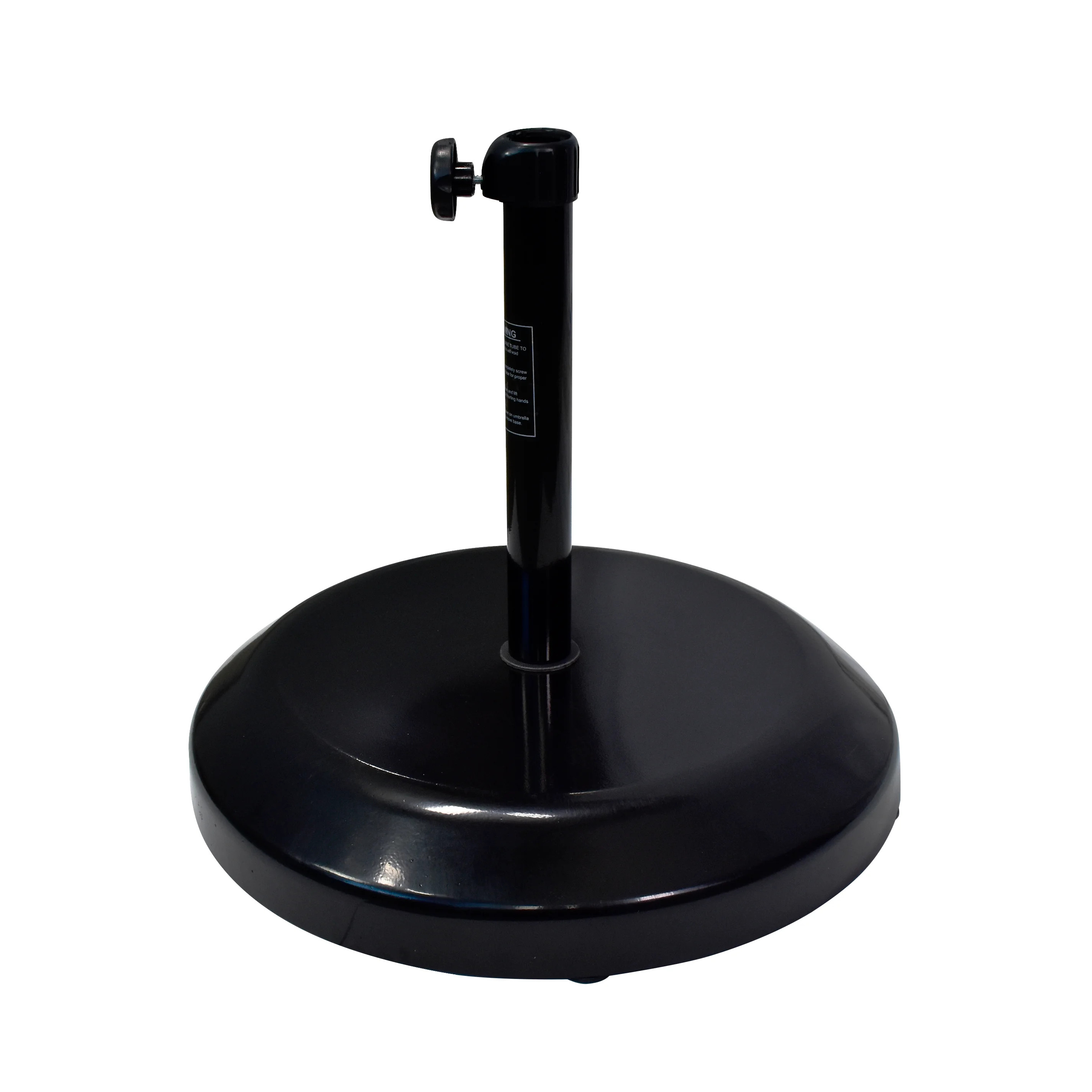 California Umbrella 75LBS Umbrella Base with Steel Cover with Concrete Black | Walmart (US)