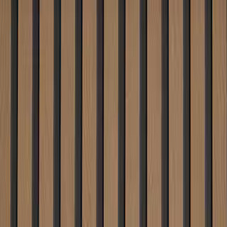 5/16" x 48" x 96" Natural Oak Decorative Slat Wall Panel | The Home Depot