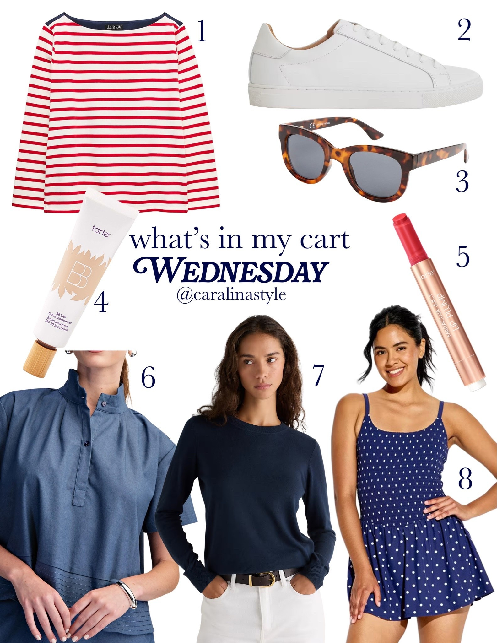 Eyeing and buying recently: Including my favorite shirt from 2 years ago back in new colors, tarte products while they’re running 35% off sitewide, and a $30 cotton-cashmere sweater!