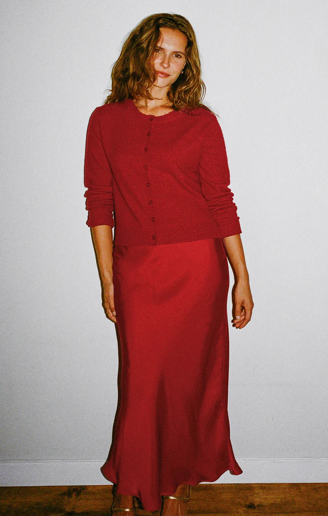 Europa Luxe Sheen Midi Skirt | Z Supply