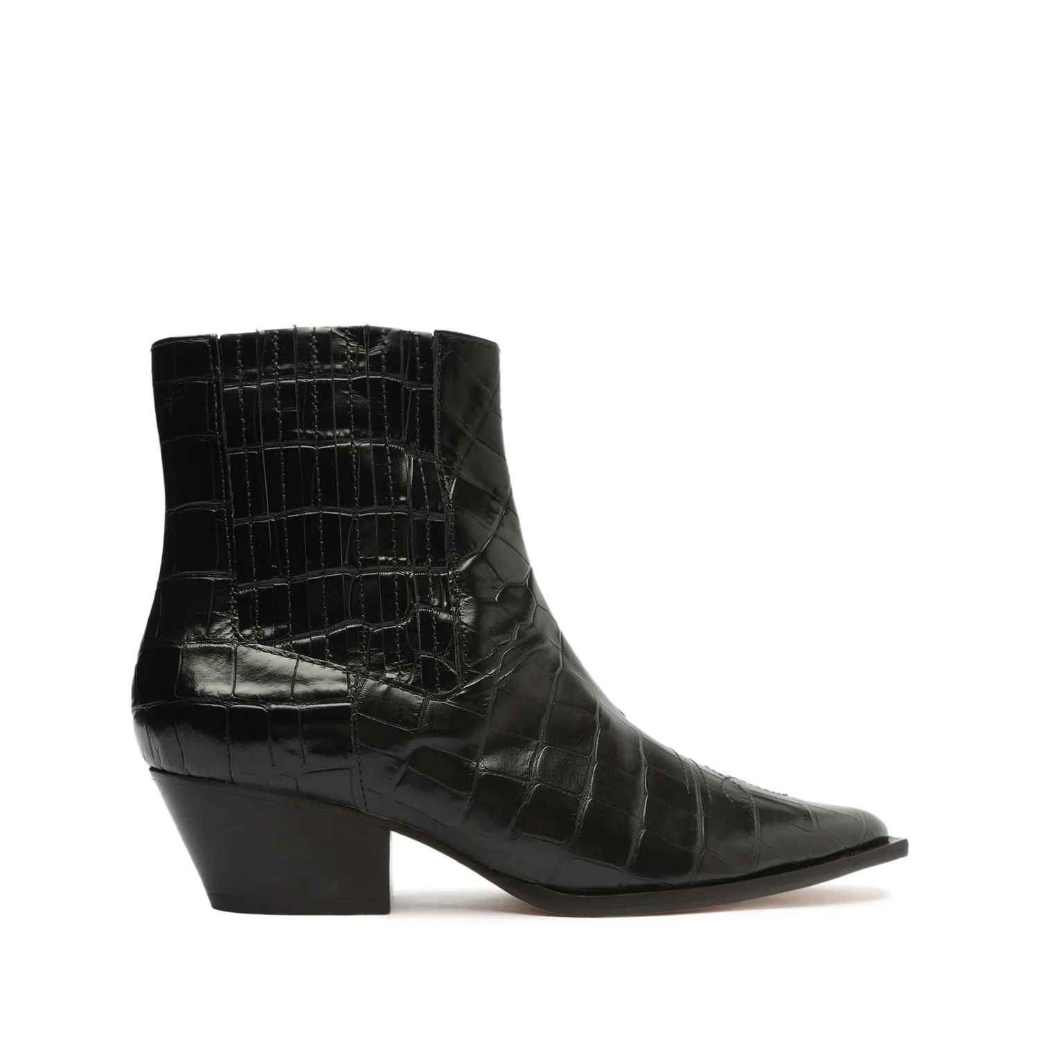 Briani Crocodile Embossed Leather Bootie | Schutz Shoes (US)