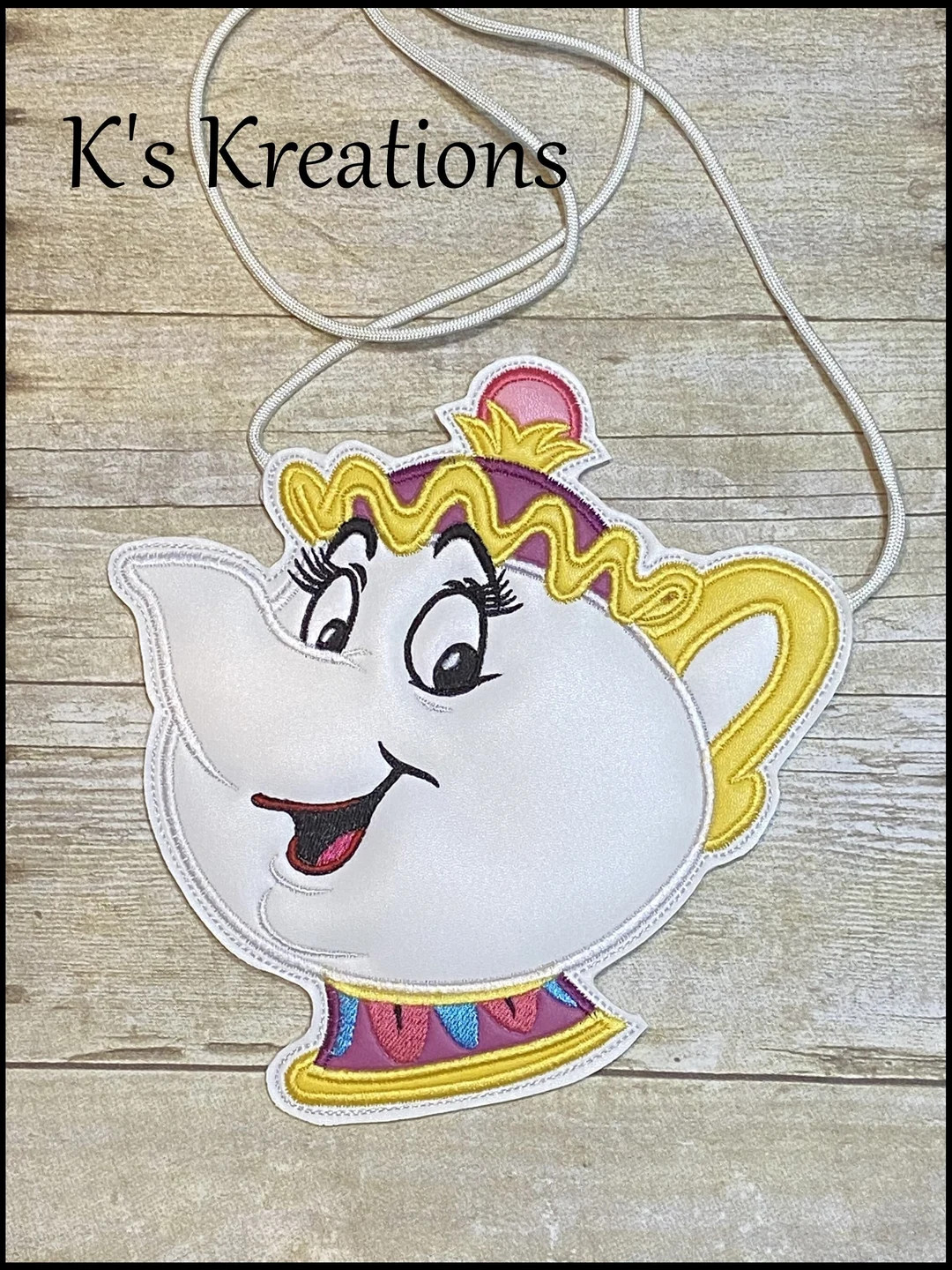 Mrs. Potts Crossbody Bag, Girls Disney Crossbody Purse, Beauty and Beast Mrs. Potts Purse, Disney... | Etsy (US)