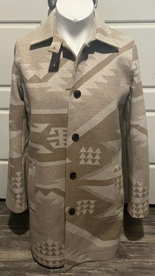NWT PENDLETON Native Western Women's Long Coat M Medium Tan | eBay US