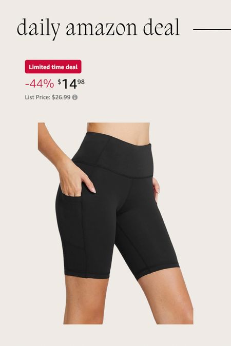 Daily Amazon deal: biker shorts 


Workout / activewear / Amazon deals / Amazon fashion / yoga / Pilates 

#LTKActive #LTKFindsUnder50 #LTKSaleAlert