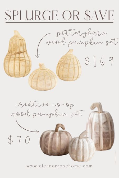 Both sets of wooden pumpkins look gorgeous to me, but which one do you prefer?

#LTKHalloween #LTKSeasonal #LTKhome