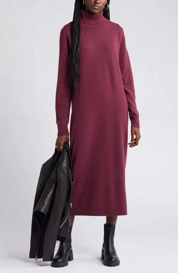 Long Sleeve Wool & Cashmere Sweater Dress | Nordstrom