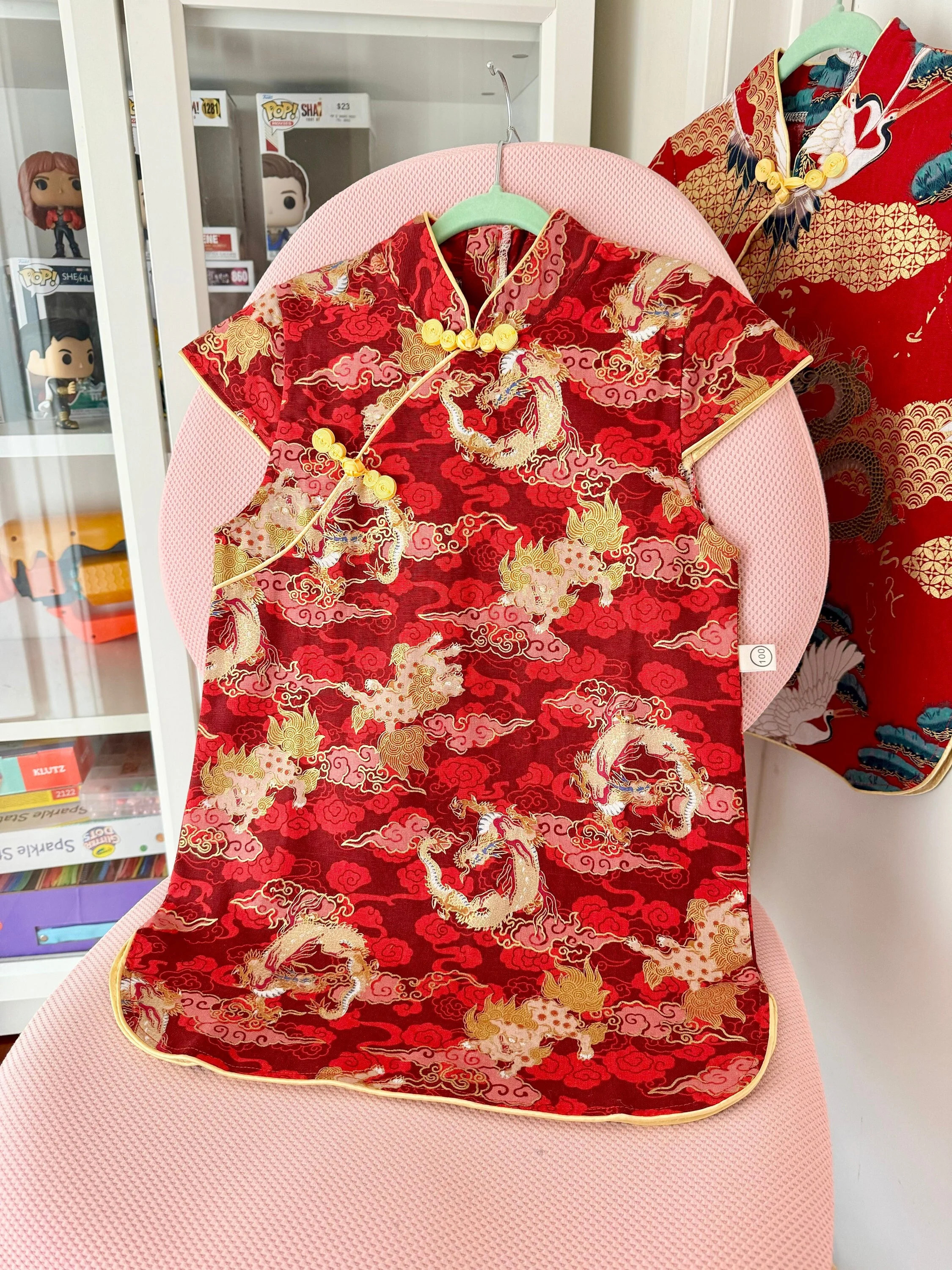 Kids Dargon Cheongsam, Children Chinese Red Qipao dress, Chinese New Year Celebration, Red Baby Dress, Girl Tang Suit, Personalized Gift | Etsy (Global)