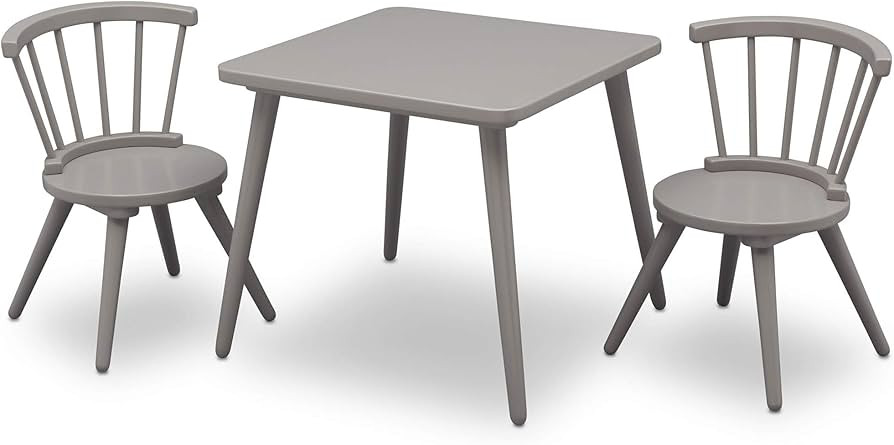 Delta Children Windsor Kids Wood Table Chair Set (2 Chairs Included) - Ideal for Arts & Crafts, S... | Amazon (US)