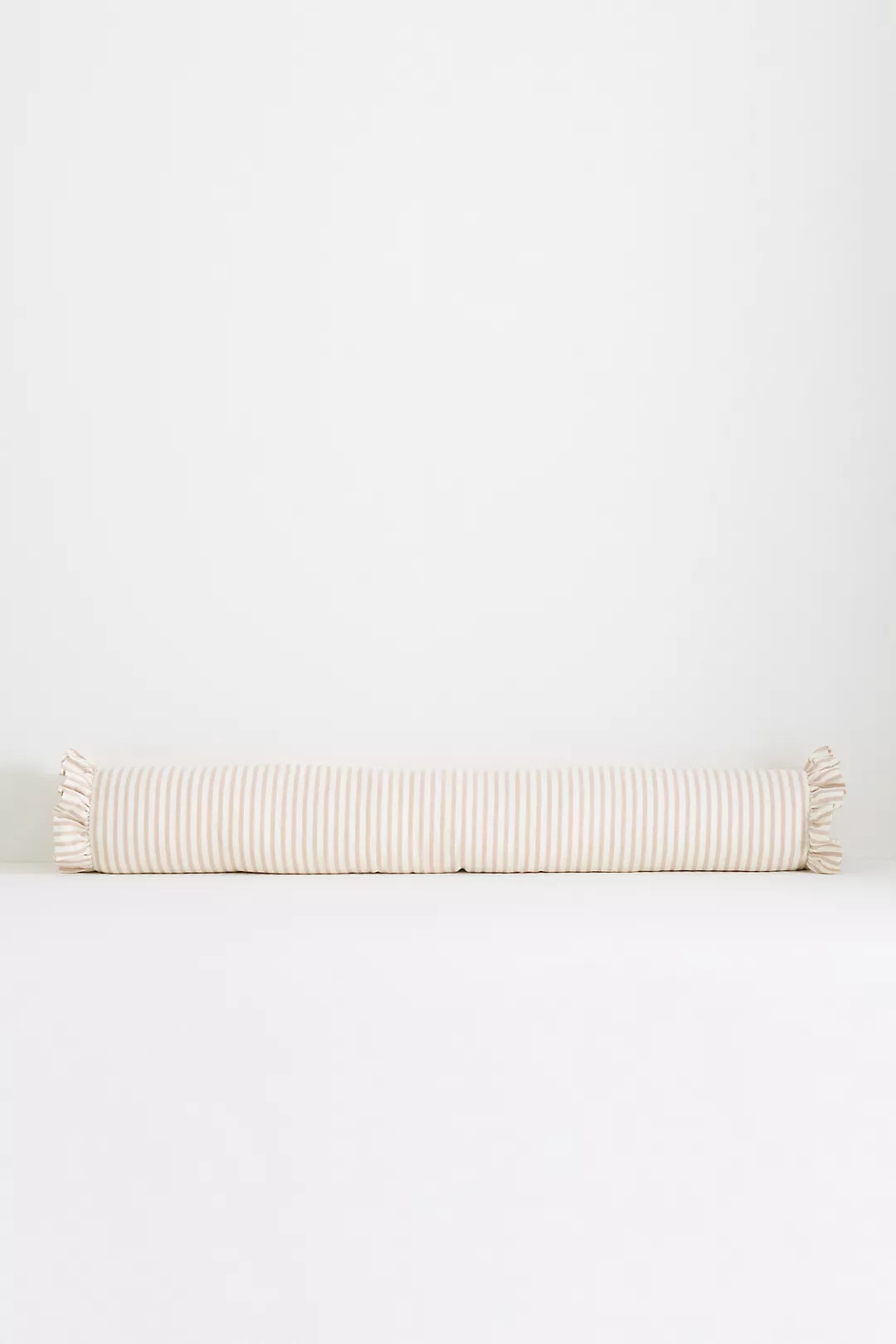 Elin Cotton Printed Strip Ruffle Pillow | Anthropologie (US)