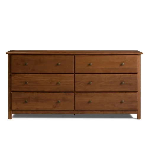 Grain Wood Furniture Shaker 6 Drawer Dresser - Walmart.com | Walmart (US)