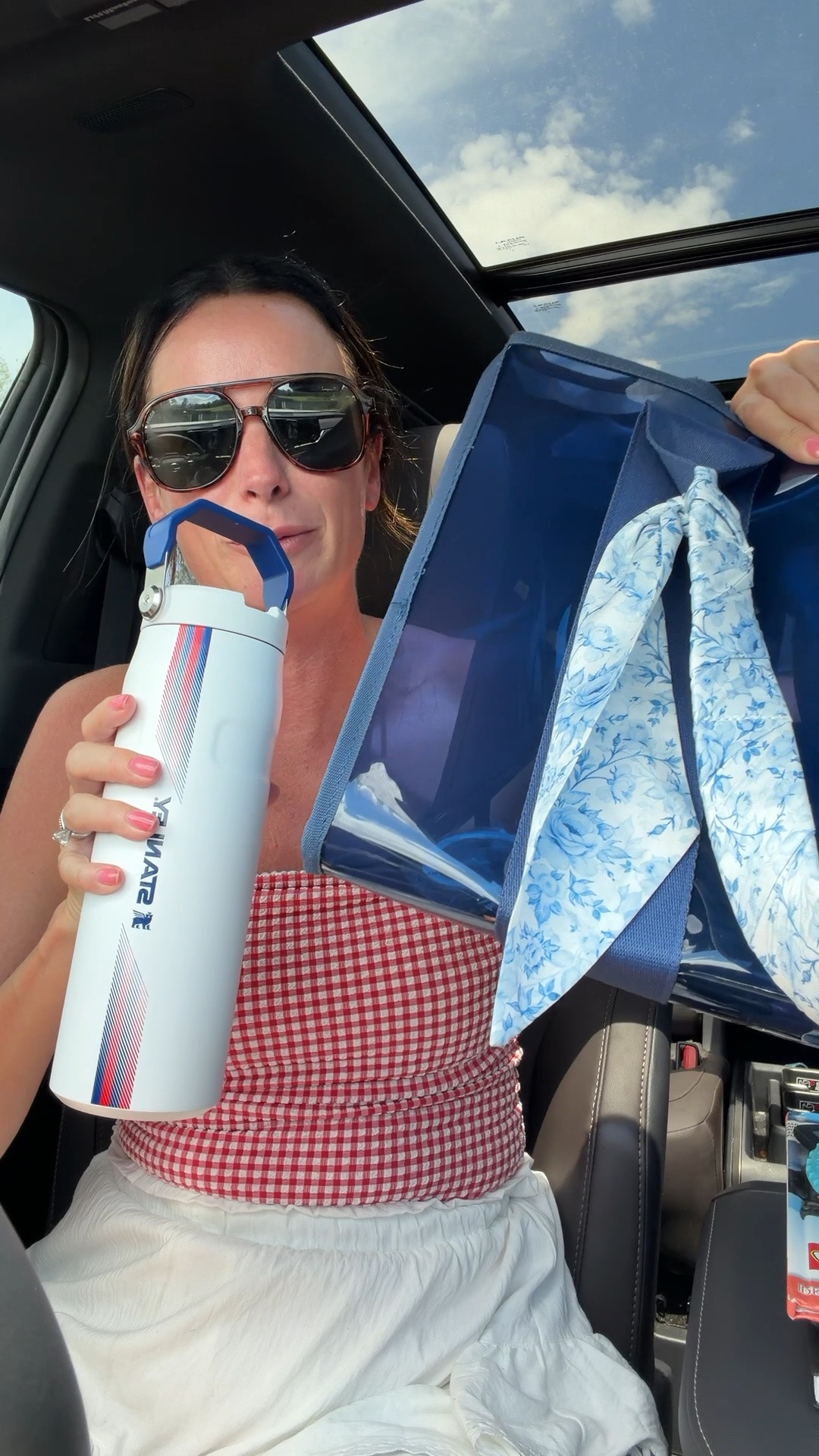 Stanley released their country collection so I had to grab some in the fun red white and blue prints!!! These will be perfect for World Cup watching, Fourth of July, and just for any other summer day ☀️☀️I grabbed the Aerolight and the stackable cups because they will be the easiest for pool days, camping, and traveling this summer! Grab yours today and get ready to watch some ⚽️🍿 #StanleyPartner @stanley1913_brand

#LTKdayinmylife #LTKSwim #LTKTravel