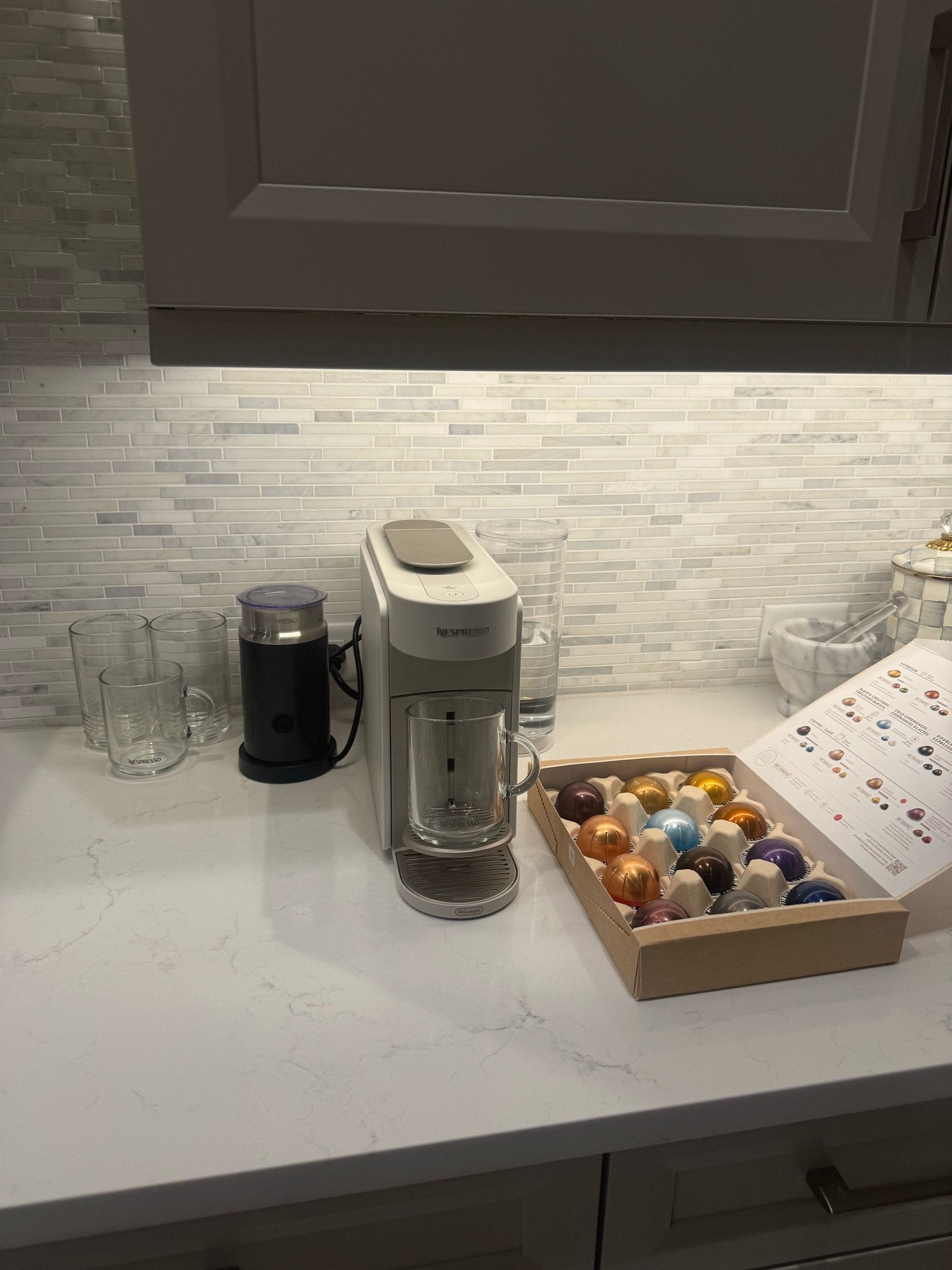 been loving my new vertuo up nespresso machine💍🤍☕️ @crateandbarrel  @ltk ltk #liketkit #CratePartner #CrateWeddings #CrateStyle