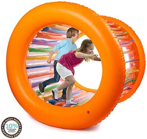 Hamster Wheel Human | Inflatable Rolling Wheel | Giant Inflatable Wheel | Outdoor Activities for Kid | Amazon (US)