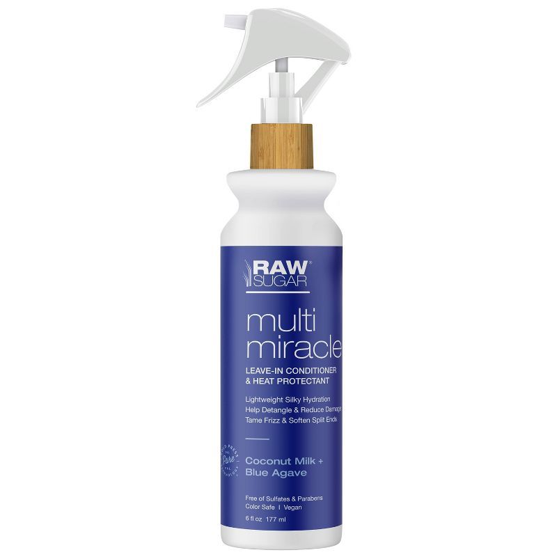 Raw Sugar Coconut Milk and Blue Agave Multi-Miracle Leave-in Heat Protectant & Conditioner - 6 fl... | Target