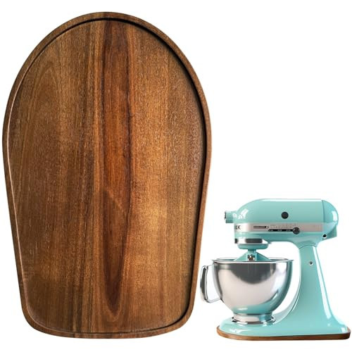 Acacia Wood Mixer Slider Mat for Kitchen Aid 4.5-5 Qt Tilt-Head Stand Mixer Kitchen Appliance Slider Tray Countertop Storage Attachments | Amazon (US)