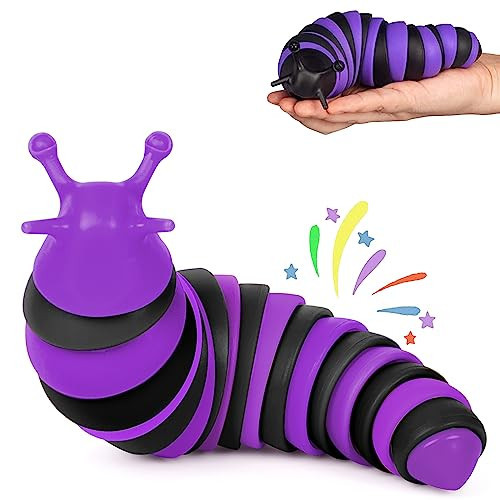 IFiwin Fidget Slug, Sensory Slug Fidget Toys for Autistic Kids & Adults, Autism Sensory Toys, Fidget Stress Toys, Christmas Stocking Stuffers, Birthday Gifts Party Favors | Amazon (US)