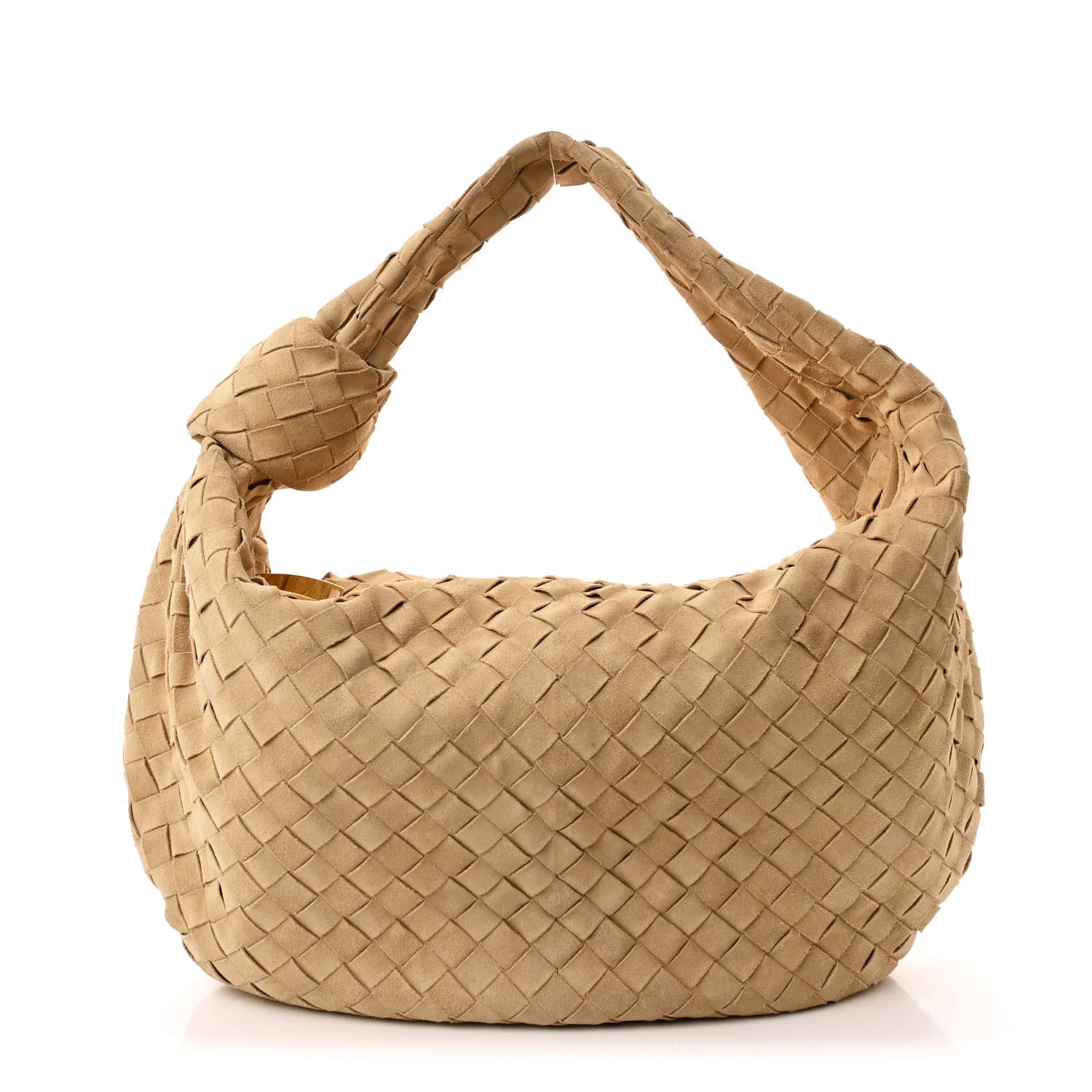 Bottega Veneta Suede Intrecciato Small Jodie Sand 1725793 | FASHIONPHILE (US)