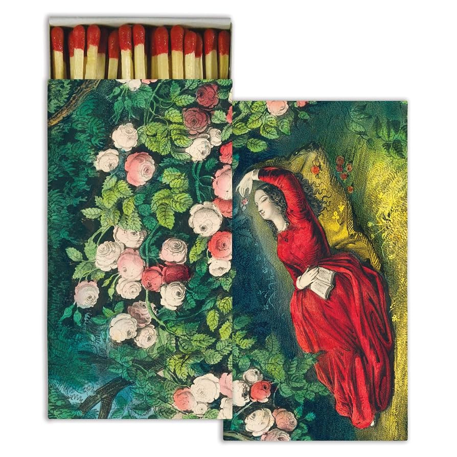 Decorative Sleeping Beauty Match Box with Long Kitchen Matches Great for Lighting Candles, Grills... | Amazon (US)