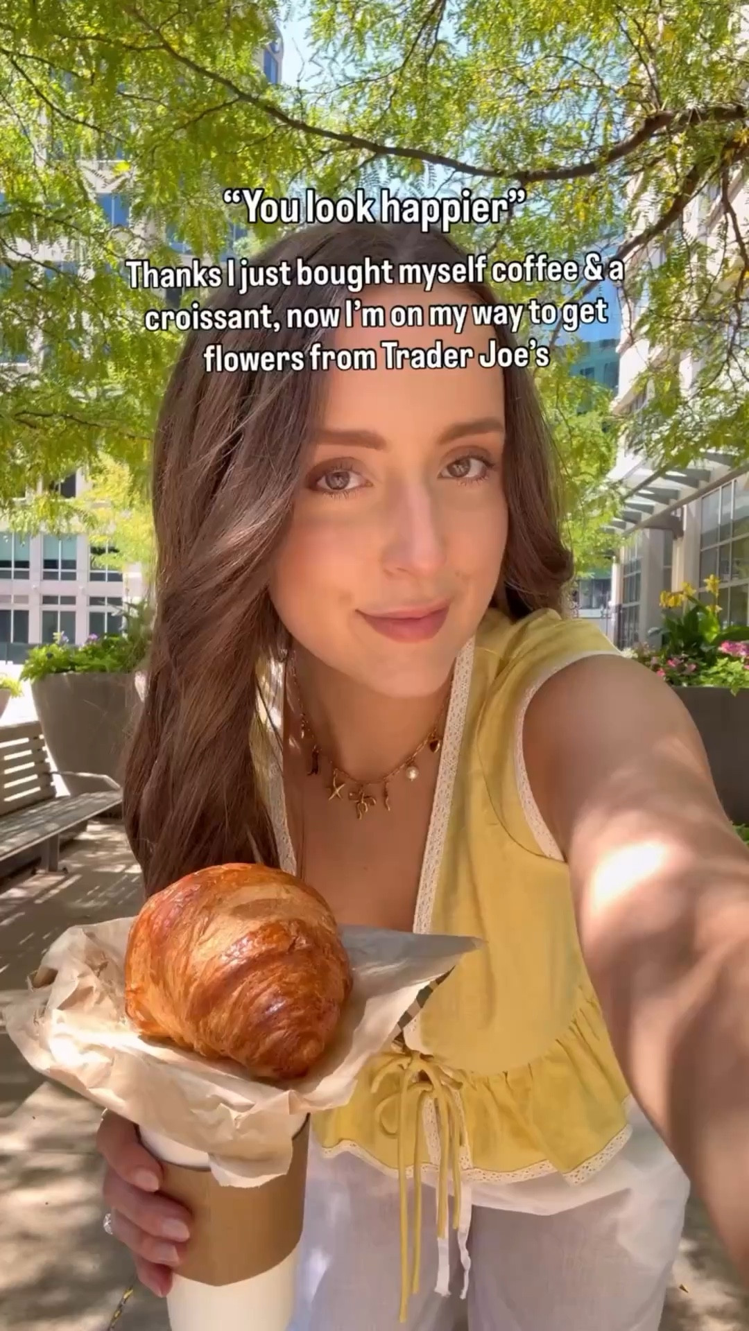 Best way to start the day imo 🌸🥐