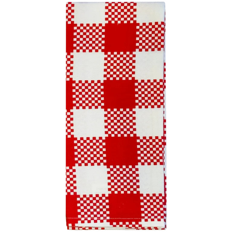 Celebrate Everyday Red Plaid Kitchen Towel | Walmart (US)