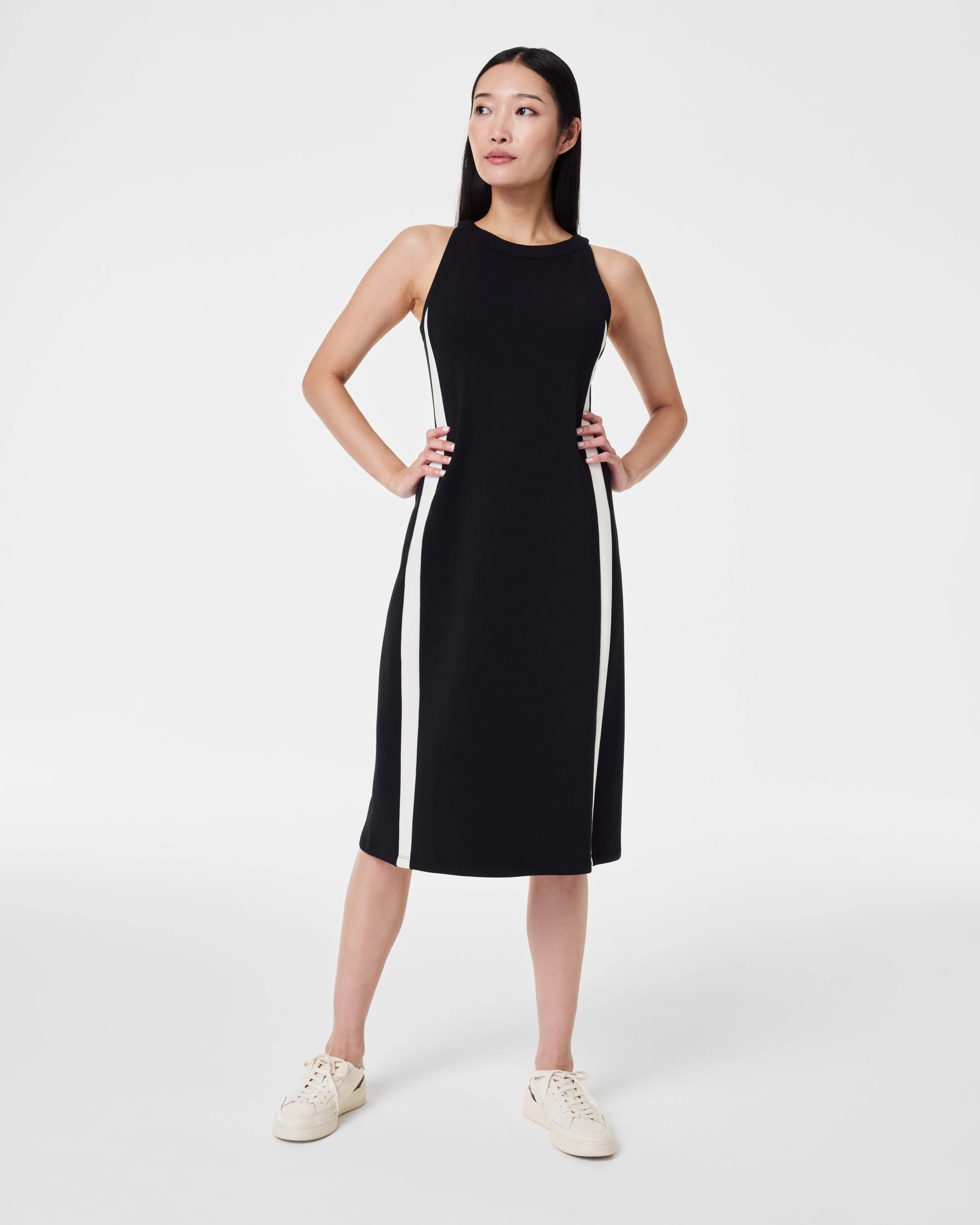 AirEssentials Side Stripe Tank Midi Dress | Spanx